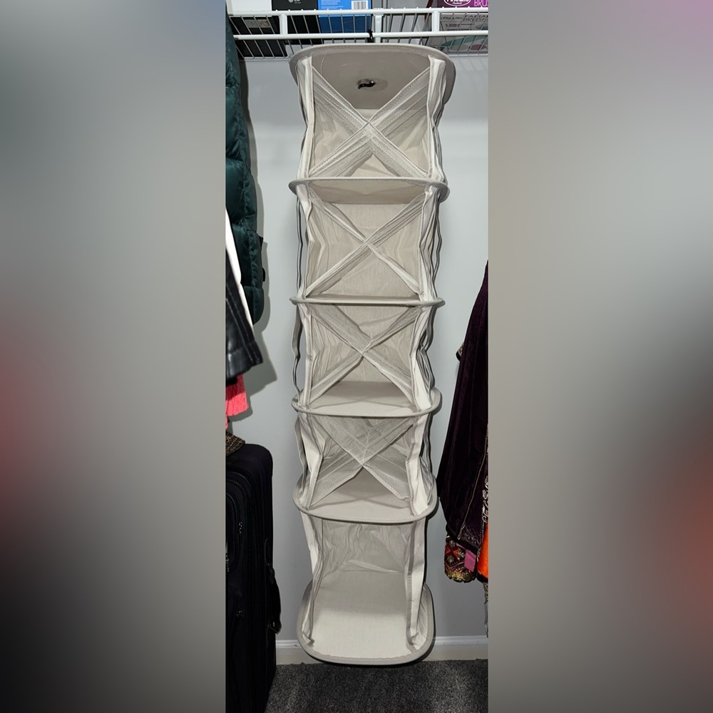 NWOT 5-tier Spinning Closet Organizer